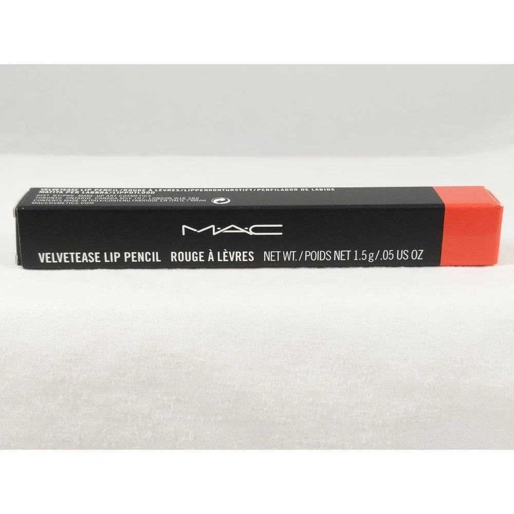 MAC Velvetease Lip Pencil LOVERS LANE 1.5g .05oz‎ Deep Orange Brand New
